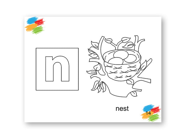 AN ALPHABET COLOURING BOOK