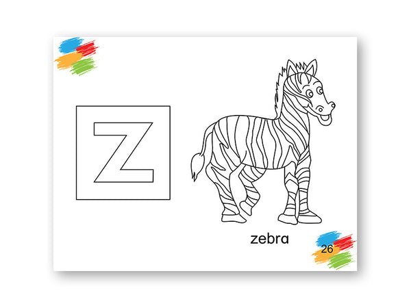 AN ALPHABET COLOURING BOOK