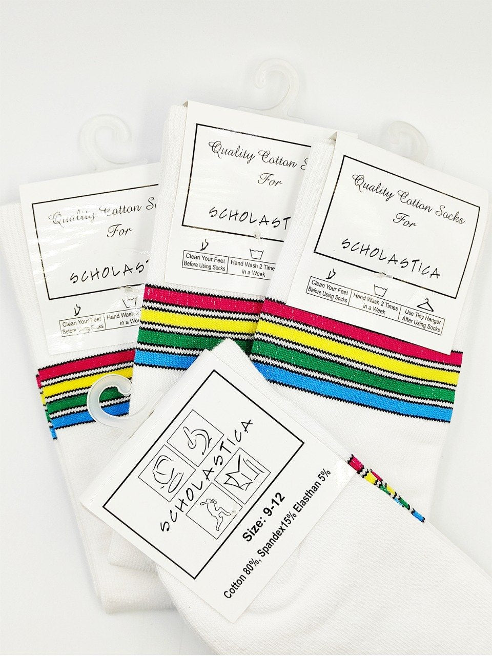 SCHOLASTICA UNIFORM SOCKS 9-12 - pclbookshop.com