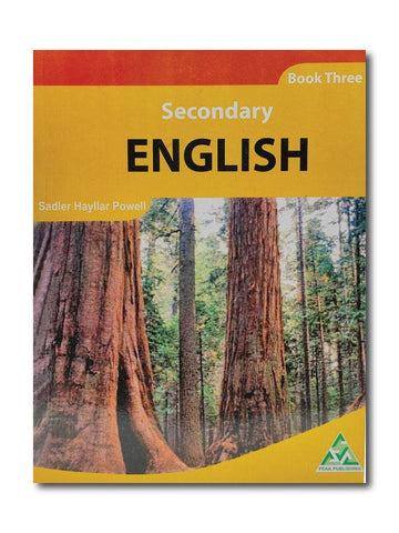 SECONDARY ENGLISH- BOOK-III, BY- SADLER HAILLAR, PUB: PEAK PUBLISHING- (Best Quality)- PCL Bookshop - pclbookshop.com